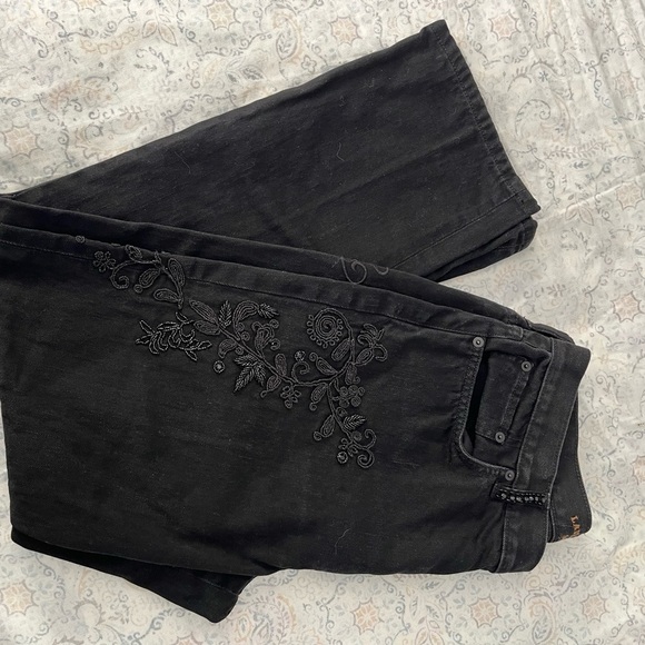 Classic Black Straight Leg Denim Jeans - Picture 15 of 15